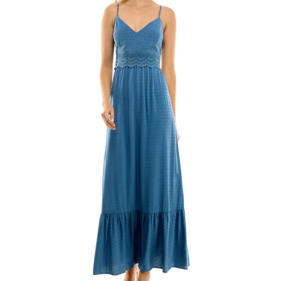 Lily Rose Dresses & Skirts - 11) Women's Lily Rose Blue Maxi Dress Size Small NWT (juniors)